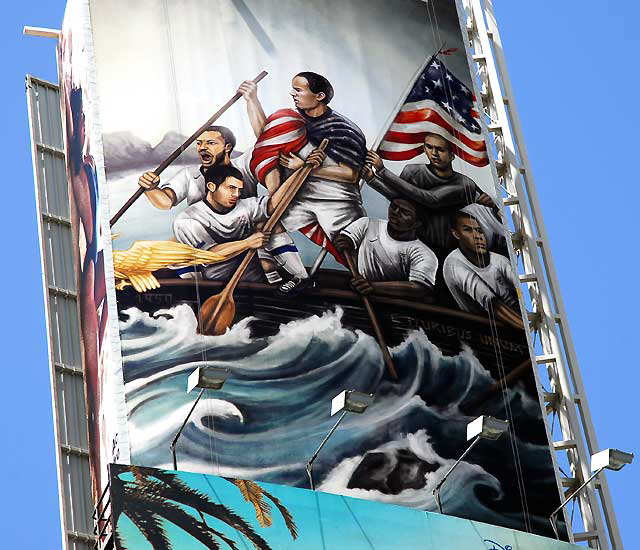 ESPN World Cup billboard above Hollywood and Highland