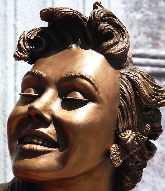 Bronze Marilyn Monroe statue at the Hollywood Museum at the Max Factor Building in Hollywood