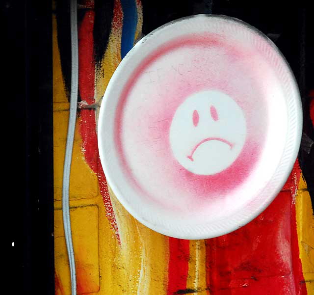 Frown paper plate, Hollywood Boulevard