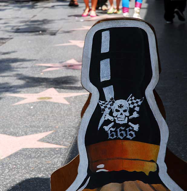 Skull 666 - wooden whiskey bottle, Hollywood Boule