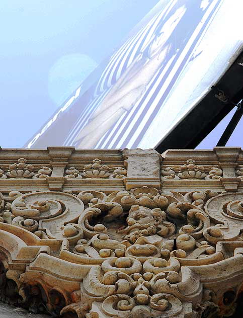 Face above the former Erotic Museum, Hollywood Boulevard