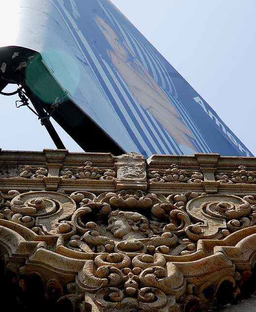 Face above the former Erotic Museum, Hollywood Boulevard