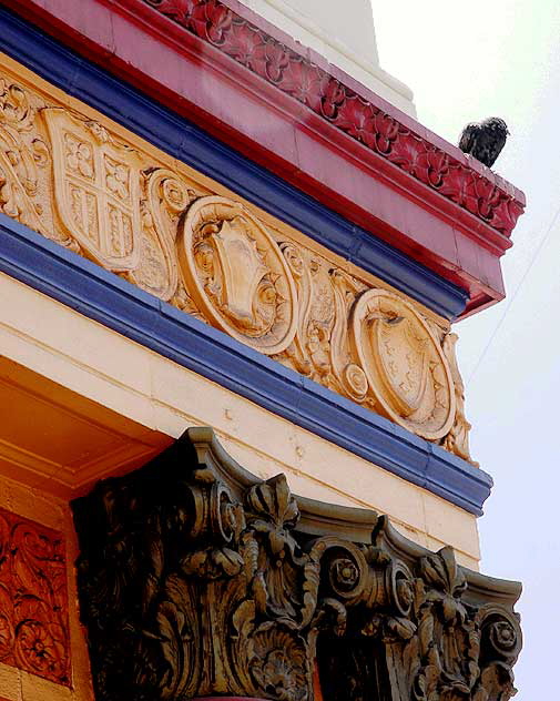 Detail of the C. M. Toberman Co. building at Hollywood and Highland