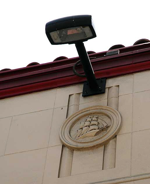 Detail of the C. M. Toberman Co. building at Hollywood and Highland