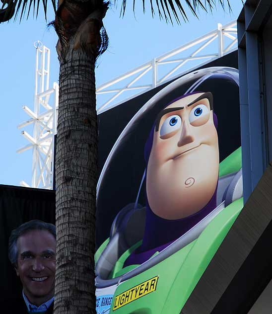 Buzz Lightyear - Toy Story 3 billboard above the El Capitan Theater on Hollywood Boulevard