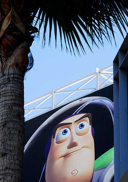 Buzz Lightyear - Toy Story 3 billboard above the El Capitan Theater on Hollywood Boulevard