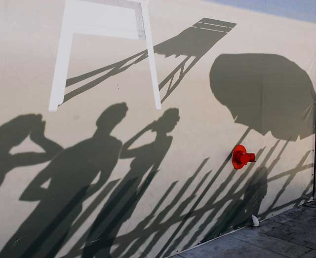 Graphic on wall of Colony, the nightclub on North Cahuenga Boulevard, Hollywood