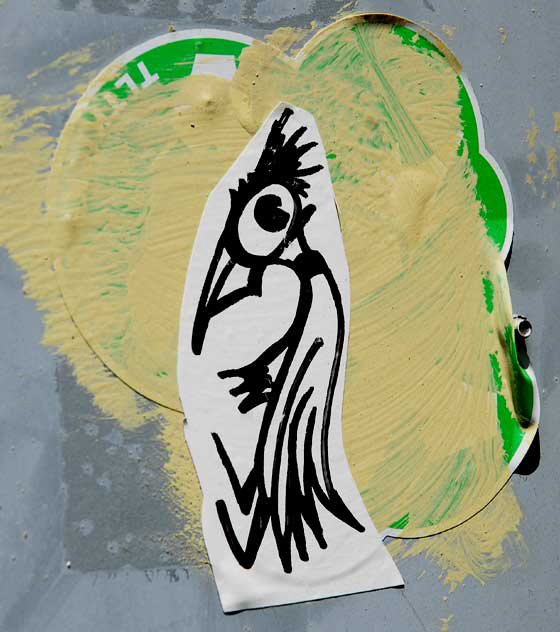 Bird Sticker, Melrose Avenue, Hollywood