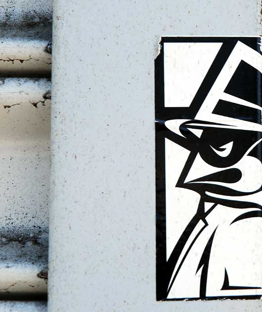 Spy Sticker, Melrose Avenue, Hollywood