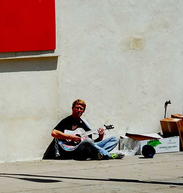 Guitar beggar, Sunset Boulevard, Hollywood