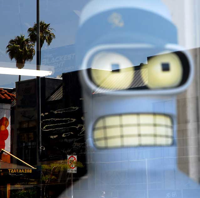 Robot in toy shop window - Meltdown, Sunset Boulevard, Hollywood 