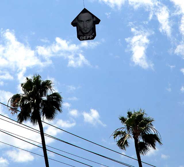 Johnny Depp Dangle over Sunset Boulevard