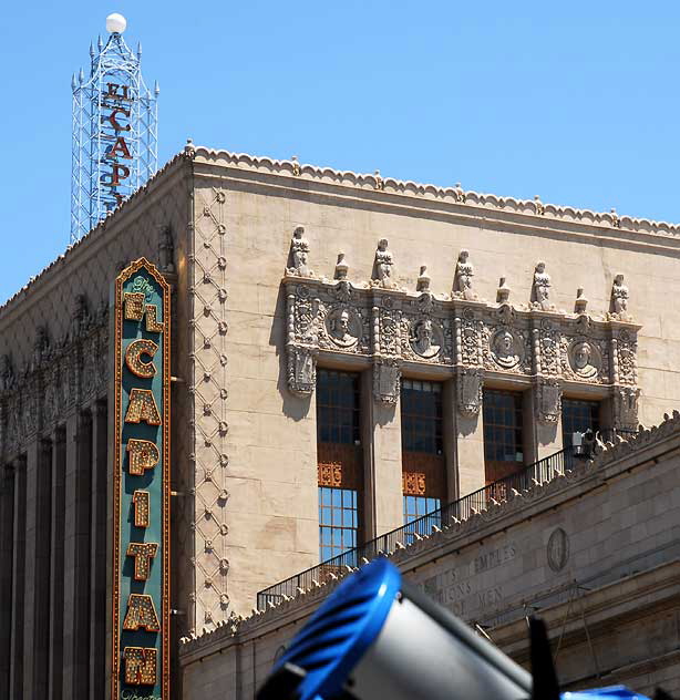 Setting up for the premiere of the film "Inception" at Grauman's Chinese Theater on Hollywood Boulevard, Tuesday, July 13, 2010