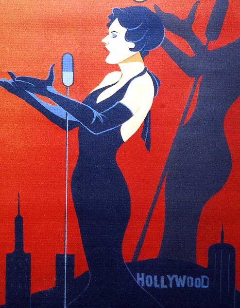 Jazz Singer - poster at Musso and Frank, Hollywood Boulevard