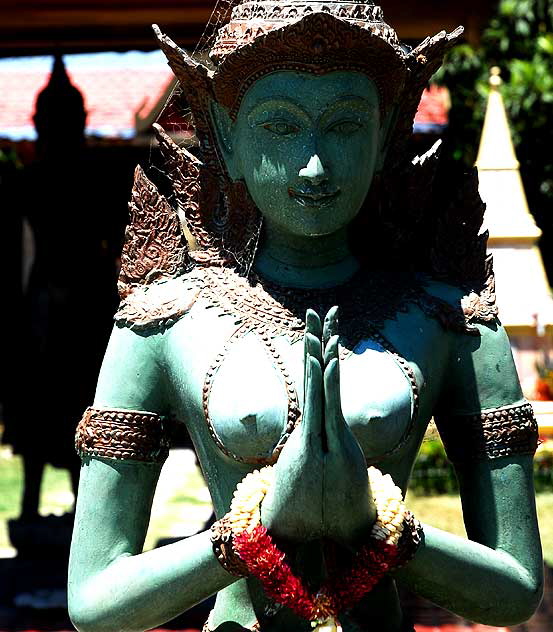 At the Thai-Chinese section of the Hollywood Forever Cemetery, Santa Monica Boulevard, Hollywood