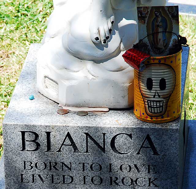 Grave of Bianca Halstead, Hollywood Forever Cemetery, Santa Monica Boulevard, Hollywood