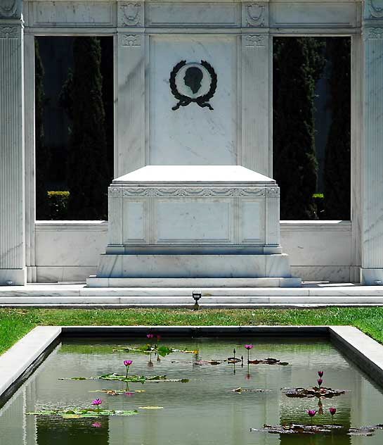 Crypt of Douglas Fairbanks and Douglas Fairbanks Junior at the Hollywood Forever Cemetery, Santa Monica Boulevard, Hollywood