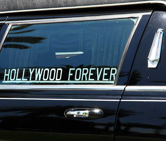 Hearse, Hollywood Forever Cemetery, Santa Monica Boulevard, Hollywood