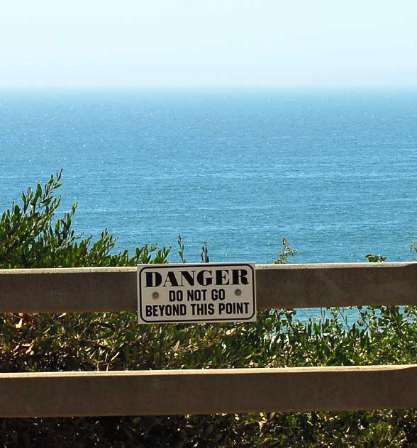 View from Pacific Palisades Park - Ocean Avenue, Santa Monica