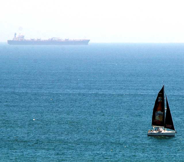 View from Pacific Palisades Park - Ocean Avenue, Santa Monica