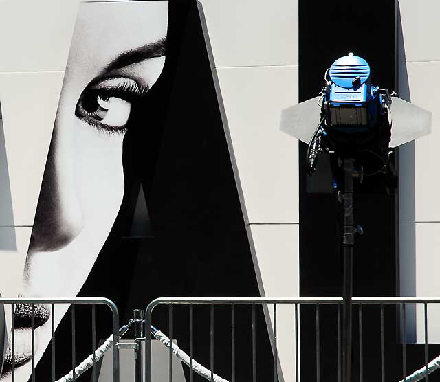 Preparations for the premier of "Salt" at the Chinese Theater on Hollywood Boulevard, Monday, July 19, 2010