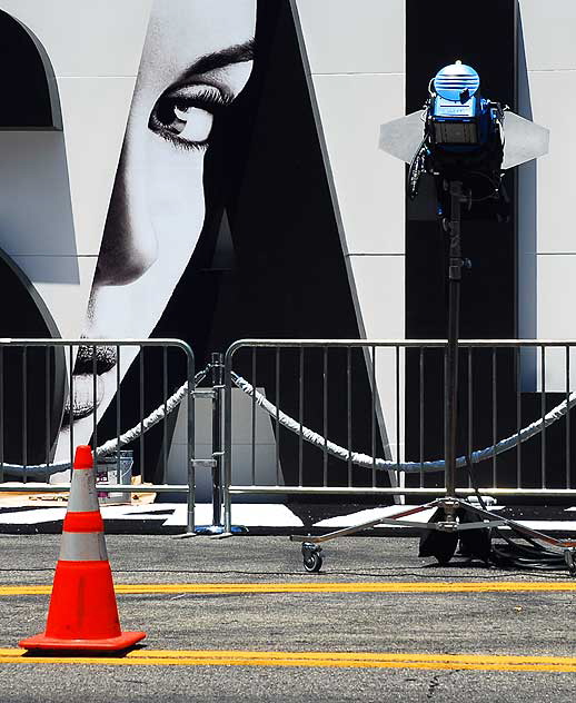 Preparations for the premier of "Salt" at the Chinese Theater on Hollywood Boulevard, Monday, July 19, 2010