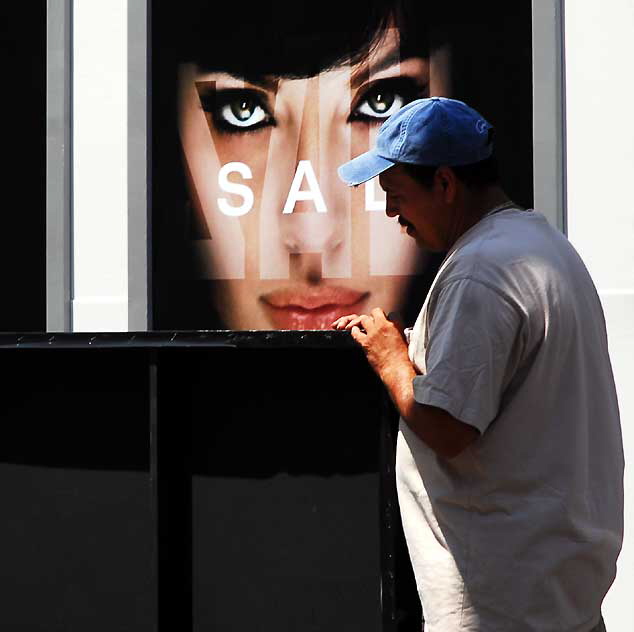 Preparations for the premier of "Salt" at the Chinese Theater on Hollywood Boulevard, Monday, July 19, 2010