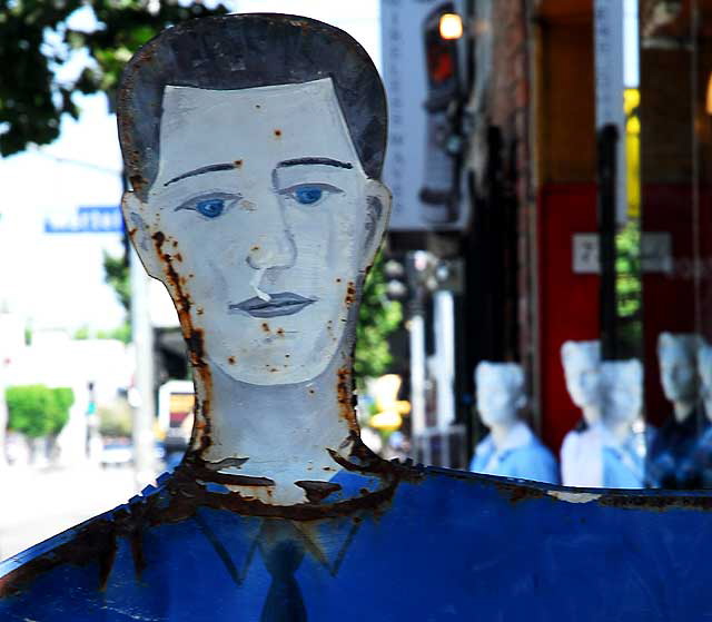 Blue Cutout Man, Melrose Avenue, Hollywood