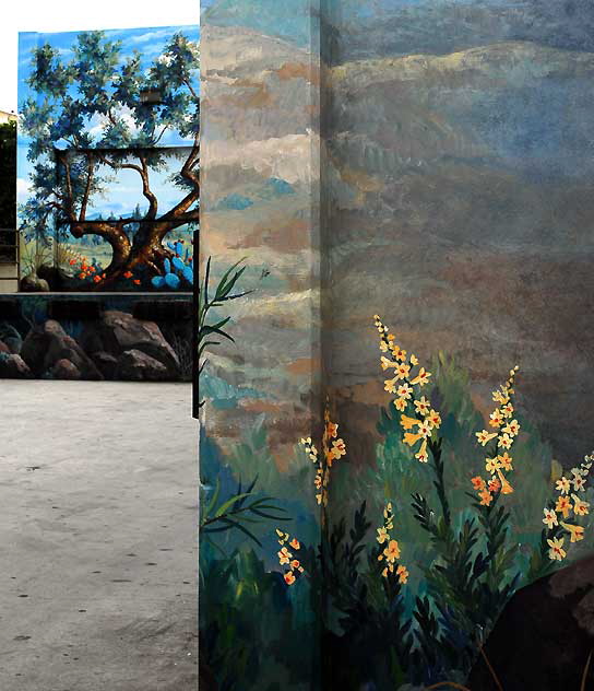 Clearwater Mural of the Palisades - Terri Bromberg, 1999 and 2004 - near the corner of Swarthmore Avenue and Antioch Street in Pacific Palisades