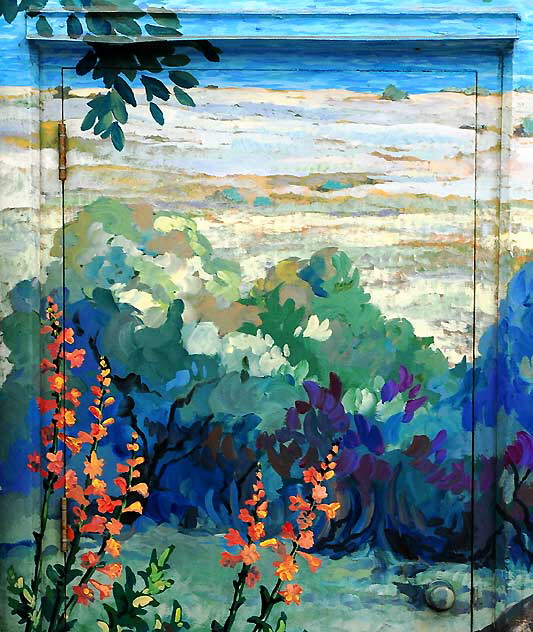 Clearwater Mural of the Palisades - Terri Bromberg, 1999 and 2004 - near the corner of Swarthmore Avenue and Antioch Street in Pacific Palisades