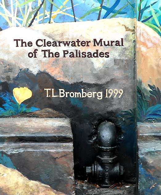 Clearwater Mural of the Palisades - Terri Bromberg, 1999 and 2004 - near the corner of Swarthmore Avenue and Antioch Street in Pacific Palisades