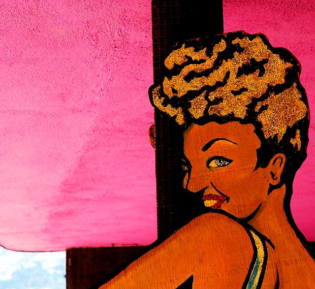 Figure at Trashy Lingerie, La Cienega at Oakwood, West Hollywood