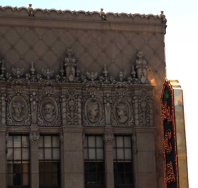 Summer afternoon light on the old El Capitan Theater on Hollywood Boulevard