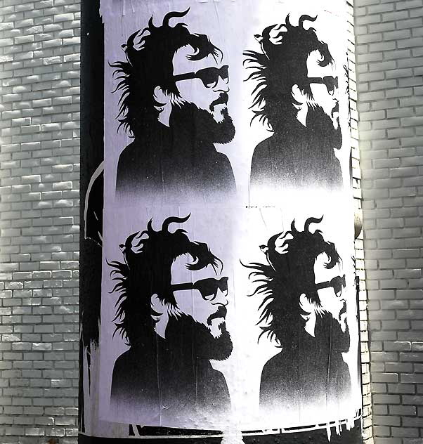 Bearded Man - multiple silkscreen, Melrose Avenue, Monday, August 2, 2010 