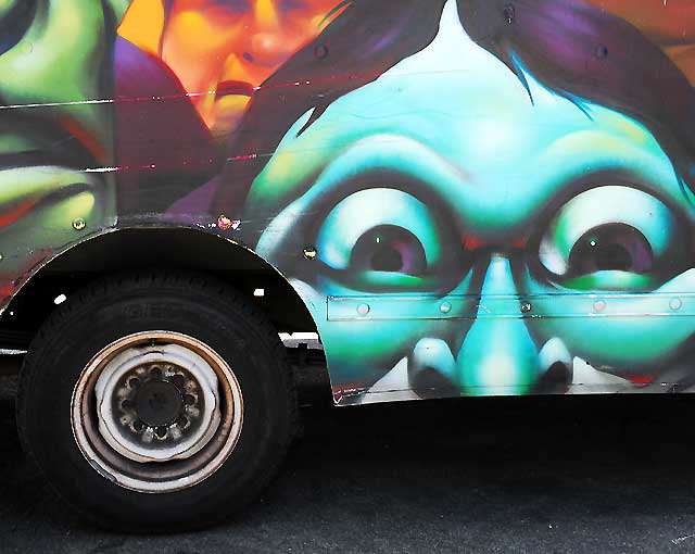 Graffiti Truck, parking lot off Melrose Avenue, Monday, August 2, 2010