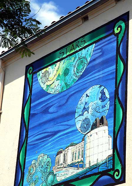 Observatory mural, Melrose Avenue Elementary School, Melrose and Detroit