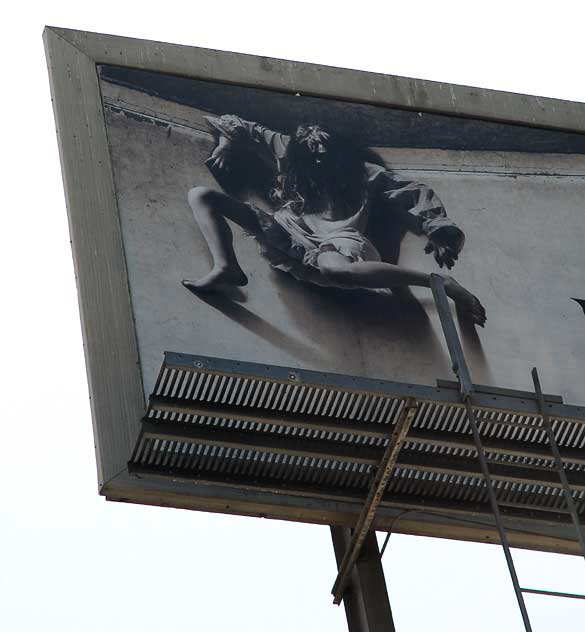 Billboard for the remake of The Exorcist, Hollywood Boulevard