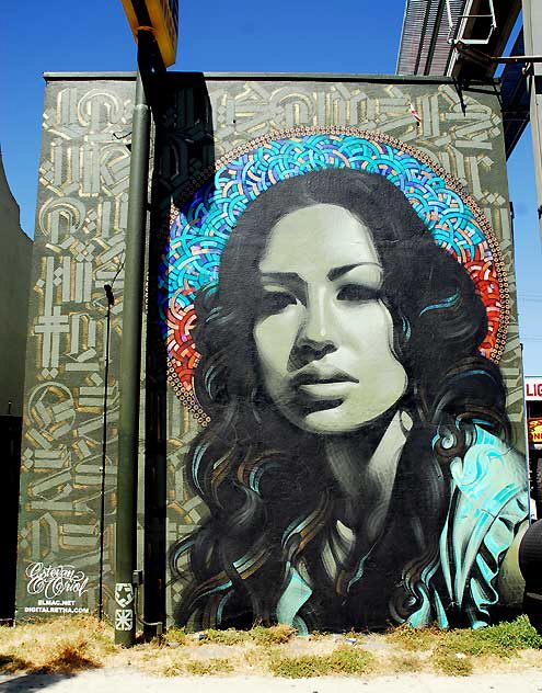 International woman by Retna, tire store on Pico near Fairfax 