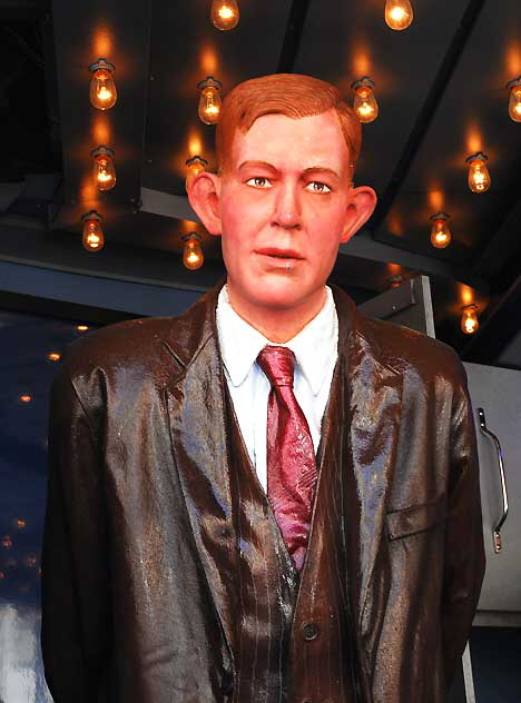 World's Tallest Man figure at the Guinness Book of World Records museum on Hollywood Boulevard