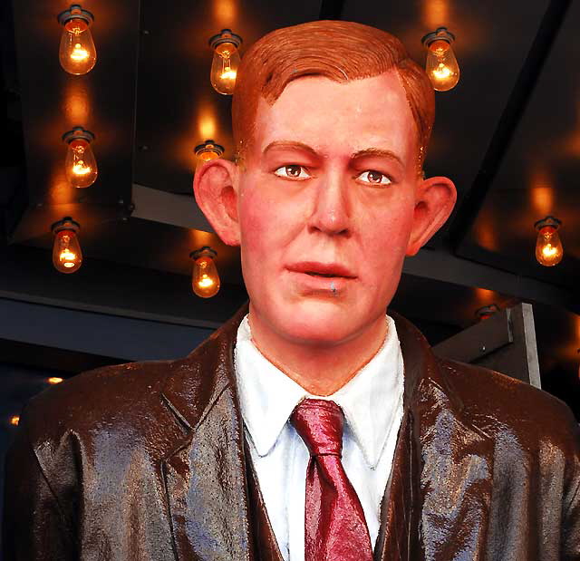 World's Tallest Man figure at the Guinness Book of World Records museum on Hollywood Boulevard
