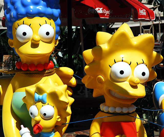 The Simpsons - display yard at Nick Metropolis - La Brea and First, Los Angeles