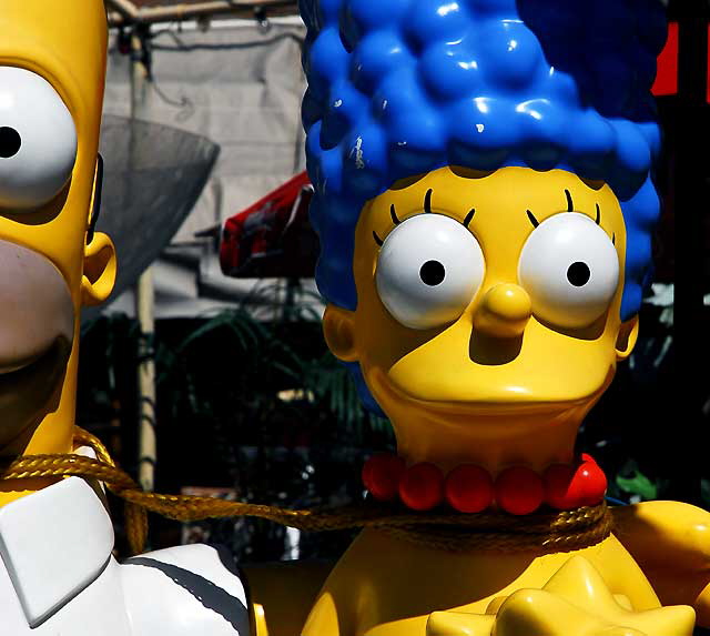 The Simpsons - display yard at Nick Metropolis - La Brea and First, Los Angeles