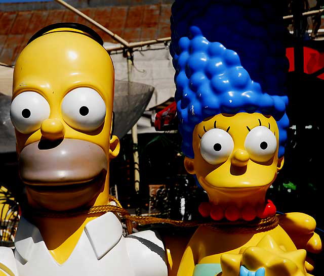 The Simpsons - display yard at Nick Metropolis - La Brea and First, Los Angeles