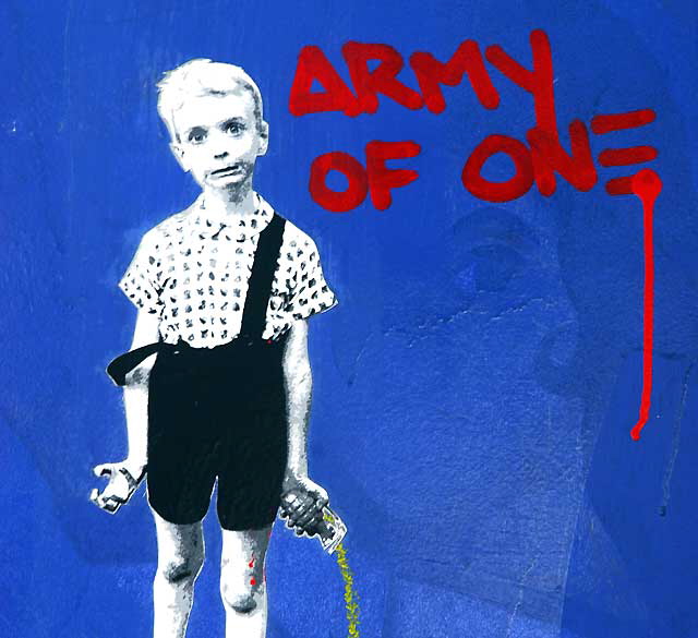 Army of One, Hollywood Boulevard at Sunset Boulevard, Los Feliz