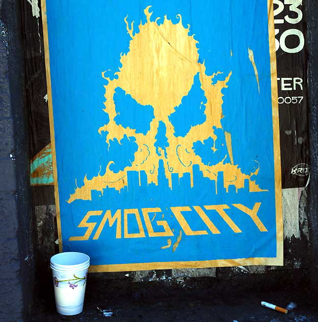 Smog City poster, Hollywood Boulevard at Sunset Boulevard, Los Feliz