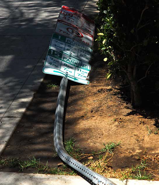 Fallen signs, Sunset Boulevard