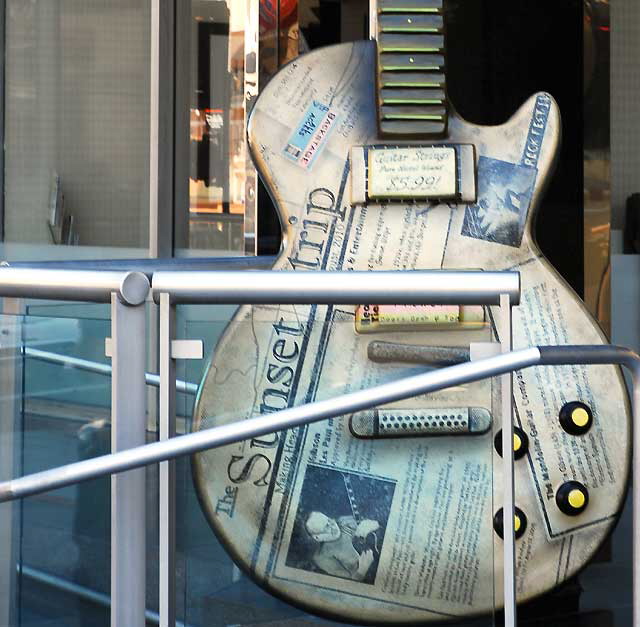 Art Guitar, GuitarTown public art project on the Sunset Strip, West Hollywood, August 2010 