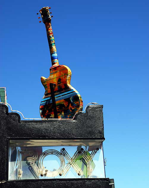 Art Guitar, GuitarTown public art project on the Sunset Strip, West Hollywood, August 2010 