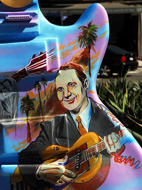 Art Guitar, GuitarTown public art project on the Sunset Strip, West Hollywood, August 2010 