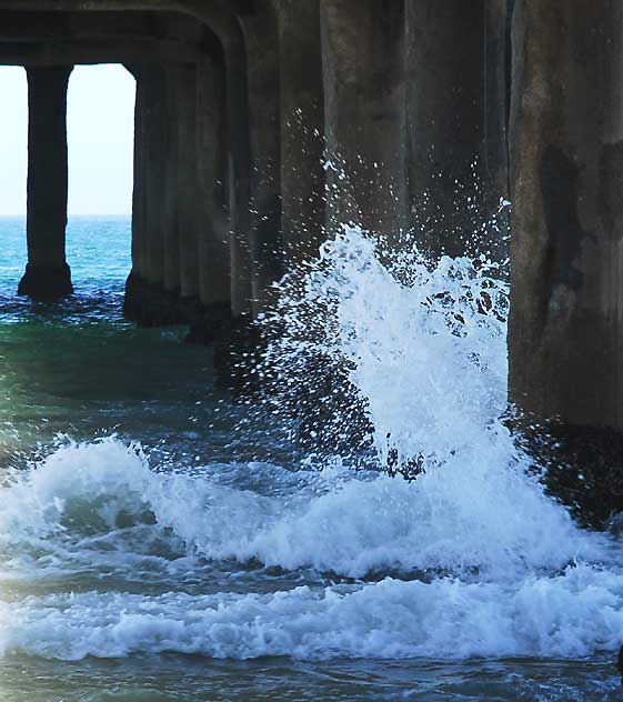 Under Manhattan Beach Pier, Tuesday, August 24, 2010